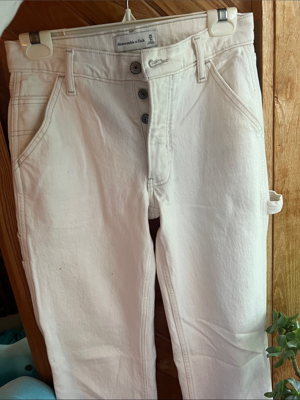 Abercrombie & Fitch Women's Straight Leg Carpenter Jeans
